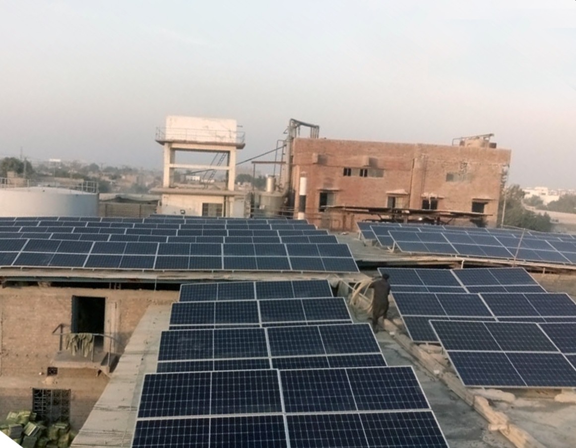 Indus ghee Mill 100kw solar panel system