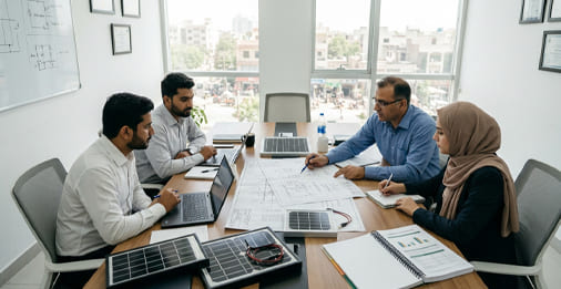 Solar companies in Pakistan are installing rooftop solar panels